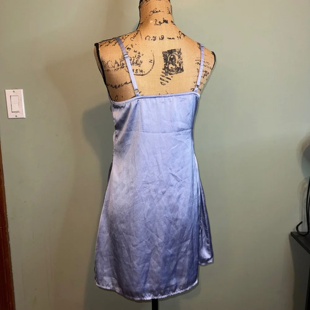 Hollister Womens Lace Trim Romantic Nightie Sleep Slip Nightgown Purple Size XXS